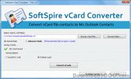 Import from vCard to Outlook screenshot